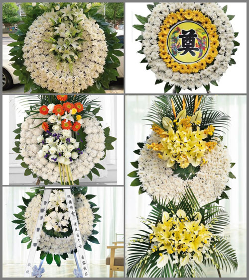 广东肇庆市高要区大湾镇白丈村花圈速递